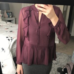 Who What Wear Purple Top